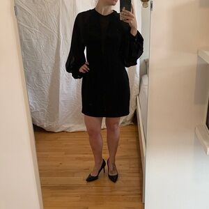 Robert Rodriguez Black Long Sleeve Dress